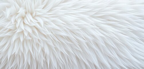 Fototapeta premium Soft, fluffy white synthetic fur texture background, material, fur texture