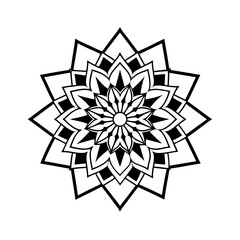 black and white snowflake