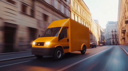 Fototapeta premium Fast Delivery Motion Effect: Dynamic Speed Blur for Branding, Websites, and Marketing Materials. 