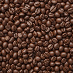 Fototapeta premium Close-Up of Roasted Coffee Beans for Brewing and Aromatic Drinks