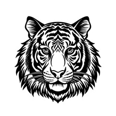 white tiger head