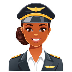 women in pilot uniform