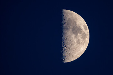 Der Halbmond zur abendlichen blauen Stunde © Frank