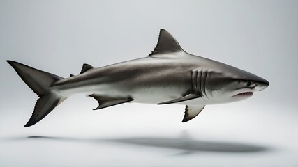 Naklejka premium Great white shark isolated