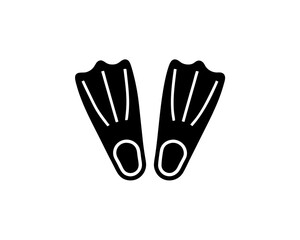 creative details Snorkeling Fins Icon vector illustration