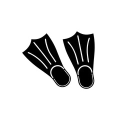 creative details Snorkeling Fins Icon vector illustration