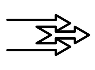 Vector arrow icon pointing to the left on a transparent background. Direction sign for app, UX, UI, web. Editable stroke