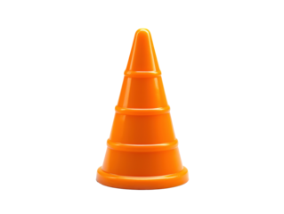 an orange traffic cone