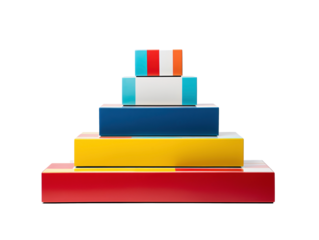 a stack of boxes on a white background