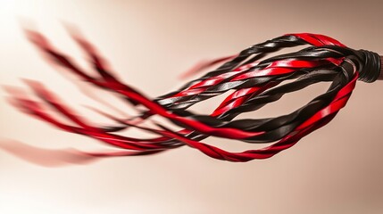 Red and Black Leather Action
