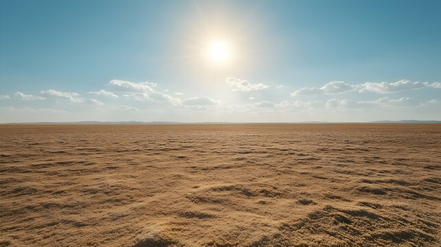The vast expanse of Dasht-e Kavir, with salt crusts glinting under the harsh midday sun