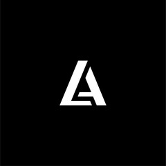 Luxury Letter LA or AL logo concept vector icon