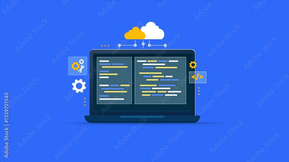 Wall mural cloud computing code development