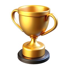A Gleaming Golden Trophy Symbolizes Ultimate Victory And Achievement, A Testament To Hard Work And Dedication, Showcasing A Classic Design With A Dark Base