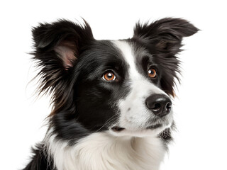 Fototapeta premium Border collie portrait capturing alert expression