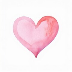 watercolor heart doodle illustration, love symbol. Heart shape.