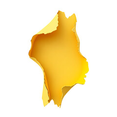 Yellow abstract art vibrant colors bold design torn paper effect