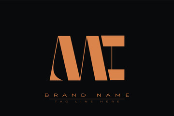 MI initial letter logo design. Letter M and I luxury alphabet letter logo icon template