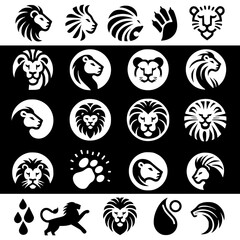 lions Icon Set