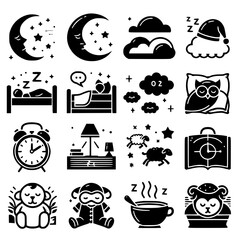 sleep Icon Set
