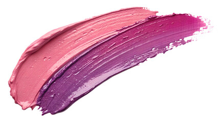 Colorful gradient of pink and purple paint