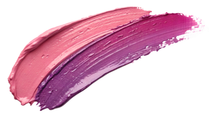 Colorful gradient of pink and purple paint