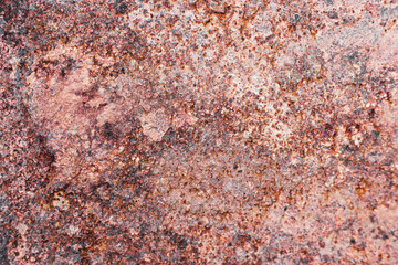 Banner of a rusted and weathered blue metal surface with peeling paint and corrosion
