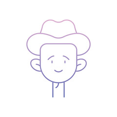 Fototapeta premium Farmer Vector icon