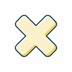 Obraz premium Close button icon with 