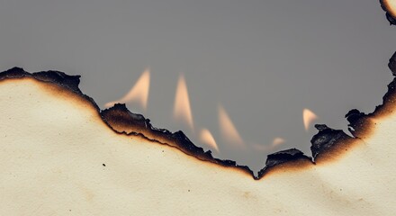 white paper with one burnt end