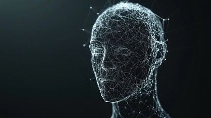 Abstract Digital Human Head: Networked Consciousness