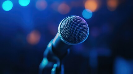 Microphone Close-Up: Stage Performance Ready