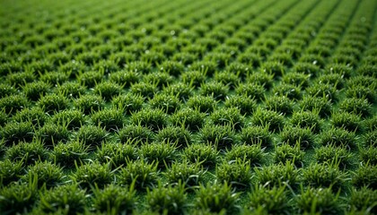 Vibrant Astro-Turf Field with Woven Pattern