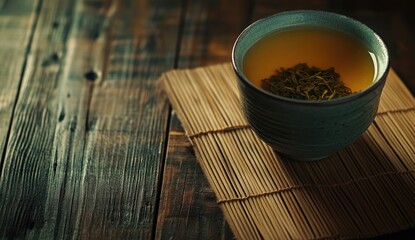 Warm, fragrant cup of tea