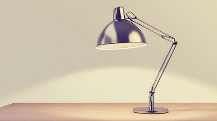 Elegant Modern Desk Lamp on a Wooden Table