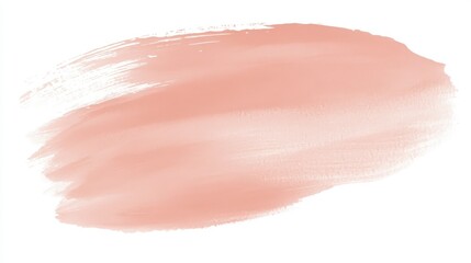 Delicate Blush Paint Stroke Abstract Art