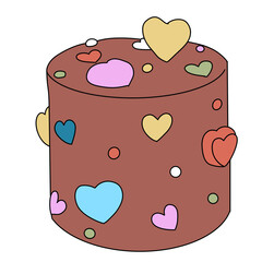 cupcake with heart