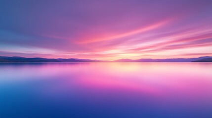 Naklejka premium Serene Beach at Sunrise with Soft Waves 