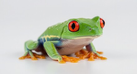 Red-eyed tree frog ,close-up