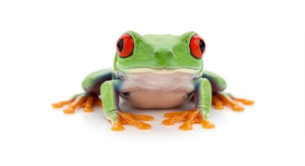 Red-eyed tree frog ,close-up