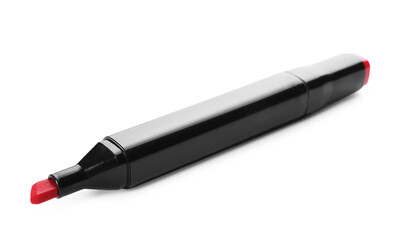 One double sided marker isolated on white