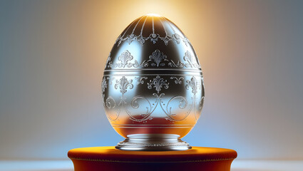 Platinum Easter Egg: Ornate Holiday Decor
