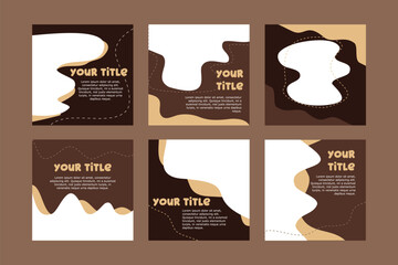 Vector-based social media content design template featuring clean lines, bold fonts, and customizable components for use in online promotions, blogs, or digital content sharing