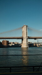 Brooklyn Bridge Under Clear Skies