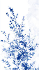 Obraz premium Vintage floral pattern featuring plants