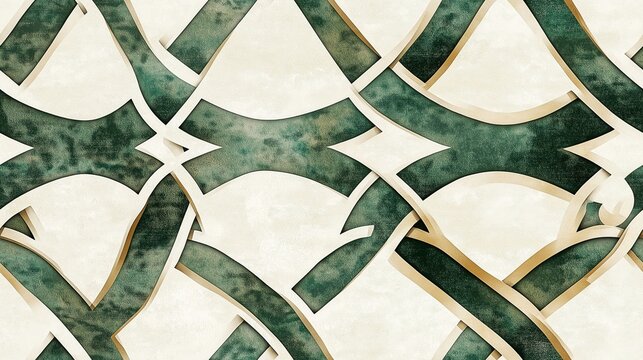 <a href="https://www.stockphoto.com/">Elegant Geometric Pattern Design: Luxurious Gold & Green Nature-Inspired Textile Art for Modern Interiors</a>