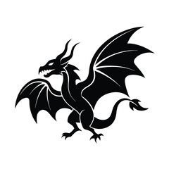 vector illustration of a dragon mascot logo
