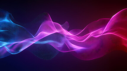 Glowing digital network pulsing with vibrant data streams, representing futuristic technological communication and interconnected digital landscape. Pulsing Network. Illustration