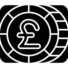 Pound Sterling Icon Vector Element