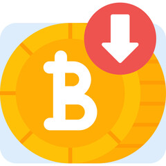 Bitcoin Icon Vector Element
